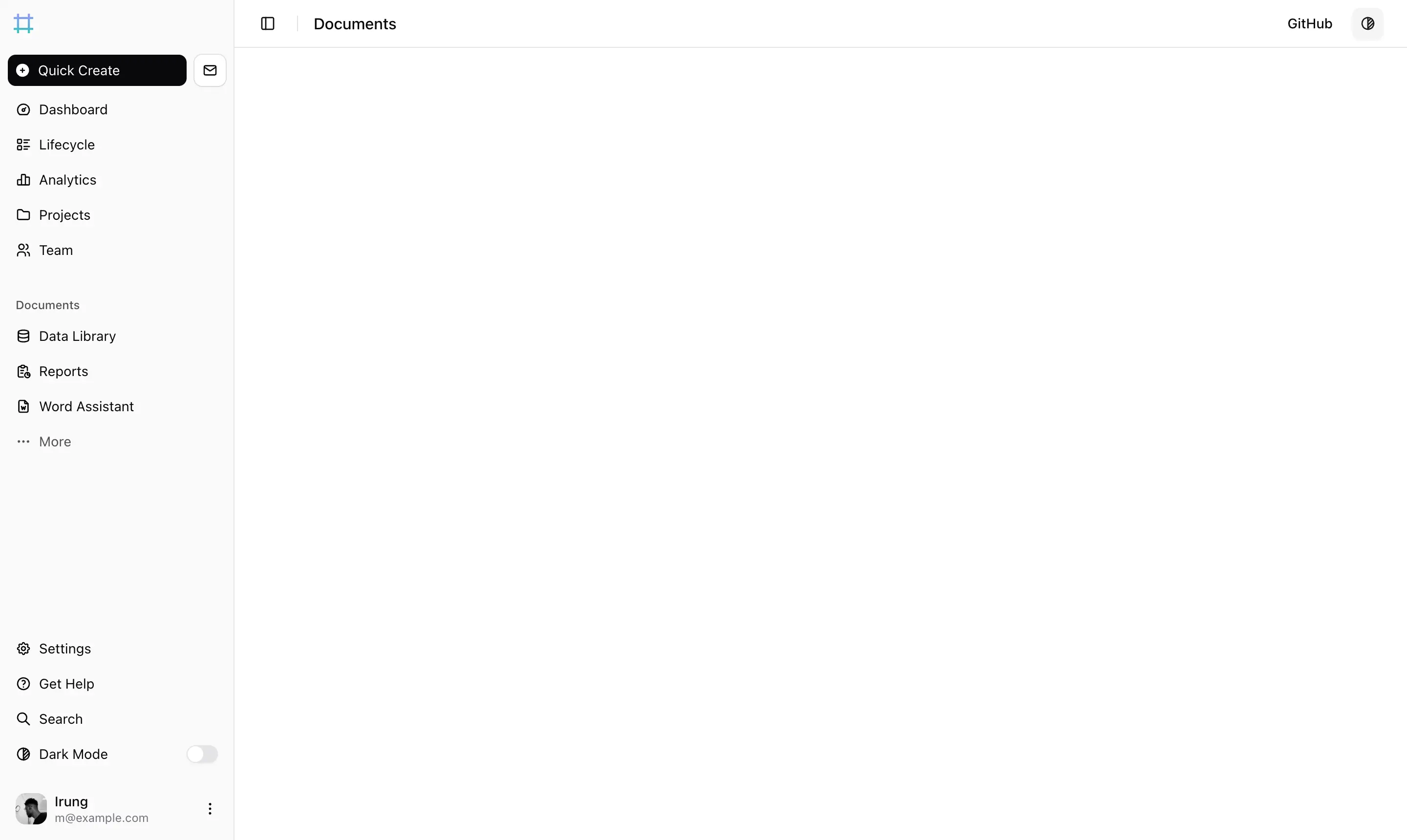 app screen